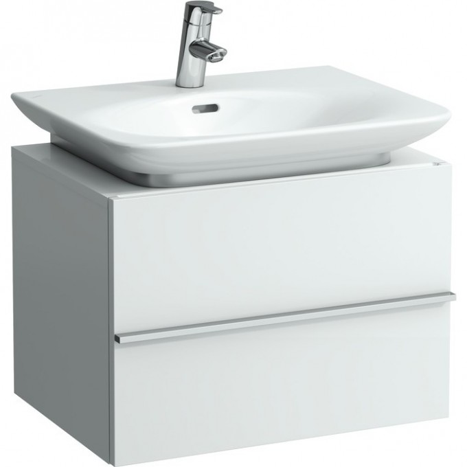 Шкафчик под раковину LAUFEN CASE FOR PALACE 8.1070.2/3, 2 выдвижных ящика, глянцевый белый 4.0120.2.075.475.1