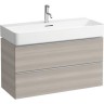Тумба LAUFEN SPACE с 2-я ящиками + раковина 950х420х115 мм 4.1020.2.160.101.1+1028.7